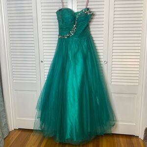 Pink by Alexia Designs | Evergreen Strapless Princess Ballgown | Size 10